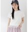 〈a／mie〉レースヘムTシャツ