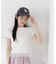 〈a／mie〉レースヘムTシャツ