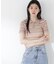 〈a／mie〉ソフトシアーポロ衿ニットトップス26SS