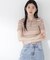 〈a／mie〉ソフトシアーポロ衿ニットトップス26SS