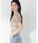 〈a／mie〉ソフトシアーポロ衿ニットトップス26SS