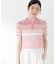〈a／mie〉ソフトシアーポロ衿ニットトップス26SS