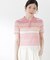 〈a／mie〉ソフトシアーポロ衿ニットトップス26SS