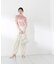 〈a／mie〉ソフトシアーポロ衿ニットトップス26SS