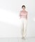 〈a／mie〉ソフトシアーポロ衿ニットトップス26SS