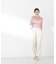 〈a／mie〉ソフトシアーポロ衿ニットトップス26SS