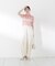 〈a／mie〉ソフトシアーポロ衿ニットトップス26SS