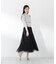 〈a／mie〉ソフトシアーポロ衿ニットトップス26SS