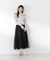 〈a／mie〉ソフトシアーポロ衿ニットトップス26SS