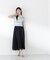 〈a／mie〉ソフトシアーポロ衿ニットトップス26SS