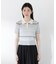 〈a／mie〉ソフトシアーポロ衿ニットトップス26SS