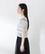 〈a／mie〉ソフトシアーポロ衿ニットトップス26SS