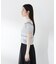 〈a／mie〉ソフトシアーポロ衿ニットトップス26SS