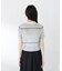 〈a／mie〉ソフトシアーポロ衿ニットトップス26SS