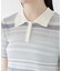 〈a／mie〉ソフトシアーポロ衿ニットトップス26SS