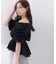 〈a／mie〉2wayオフショルフィッシュテールブラウス