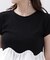 〈a／mie〉ホイップフリルTシャツ