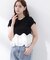 〈a／mie〉ホイップフリルTシャツ