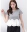 〈a／mie〉ホイップフリルTシャツ