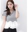 〈a／mie〉ホイップフリルTシャツ
