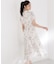 フラワープリントボウタイワンピース