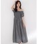 チェック柄シャーリングワンピース