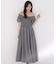 チェック柄シャーリングワンピース