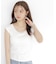 ＜a／mie＞カップ付きフレンチスリーブTシャツ