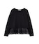 ＜a／mie＞レースヘム長袖Tシャツ