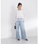 ＜a／mie＞レースヘム長袖Tシャツ