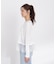 ＜a／mie＞レースヘム長袖Tシャツ