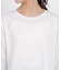 ＜a／mie＞レースヘム長袖Tシャツ