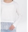 ＜a／mie＞レースヘム長袖Tシャツ
