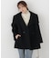 ＜a／mie＞ビッグカラーハーフコート 26AW