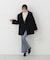 ＜a／mie＞ビッグカラーハーフコート 26AW