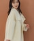 ＜a／mie＞ビッグカラーハーフコート 26AW