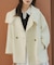 ＜a／mie＞ビッグカラーハーフコート 26AW