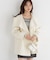 ＜a／mie＞ビッグカラーハーフコート 26AW