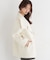 ＜a／mie＞ビッグカラーハーフコート 26AW