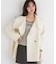 ＜a／mie＞ビッグカラーハーフコート 26AW