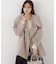 ＜a／mie＞ビッグカラーハーフコート 26AW