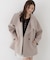 ＜a／mie＞ビッグカラーハーフコート 26AW