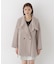＜a／mie＞ビッグカラーハーフコート 26AW