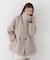 ＜a／mie＞ビッグカラーハーフコート 26AW