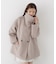＜a／mie＞ビッグカラーハーフコート 26AW