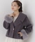 フェイクファー付きワイドカラーショートコート 26AW