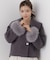 フェイクファー付きワイドカラーショートコート 26AW