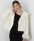フェイクファー付きワイドカラーショートコート 26AW