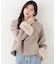フェイクファー付きワイドカラーショートコート 26AW