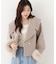 フェイクファー付きワイドカラーショートコート 26AW